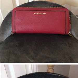 MK Cherry tote with wallet